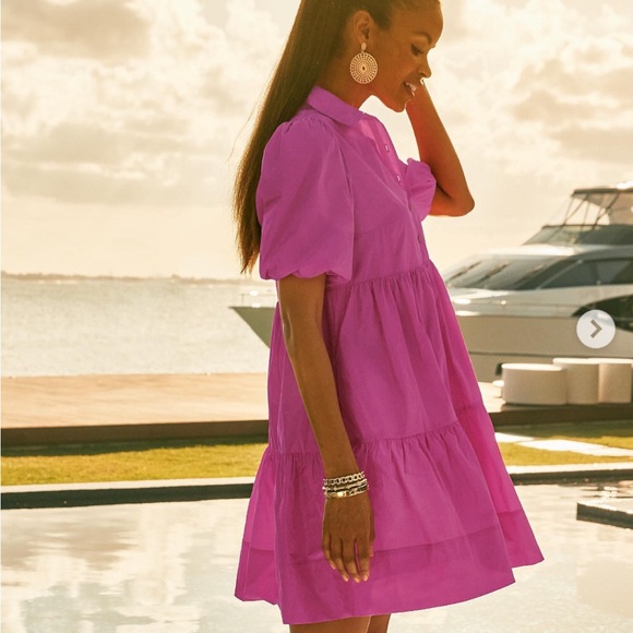 Lilly Pulitzer Bright Pink Crissa Mini Dress - Picture 7 of 11